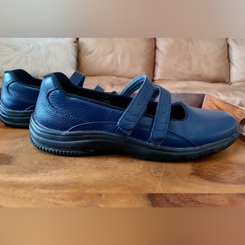 PROPHET Blue Leather Shock Absorbent Walking Shoes